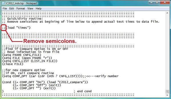 Option compare text