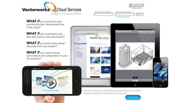 Vectorworks Cloud Services Portal