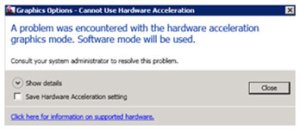Revit Video Card Error Message Revit Video Card Error Message