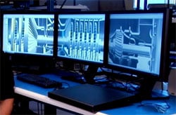 CAD Mobile Workstation with Multiple Displays