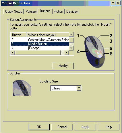 Mouse Properties - Control Panel