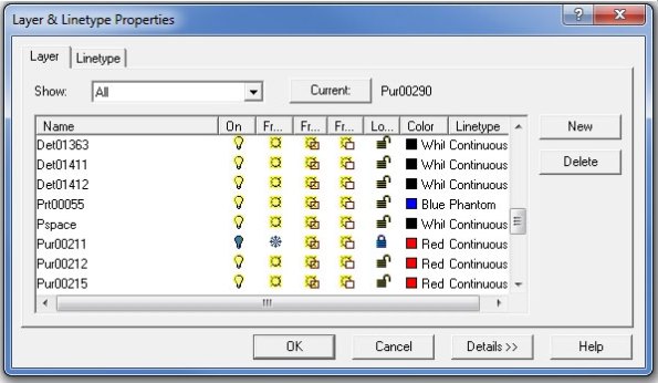 Release 14's Layer dialog box is fairly simple.