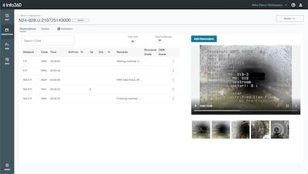 Info360 Asset’s Verification app allows field personnel and utility operators to review individual inspections and associated observations, as well as playback attached media files.