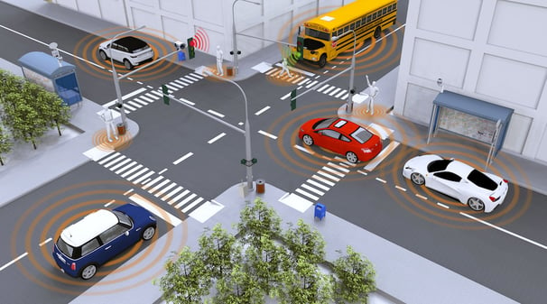 Smart roads technology integrates information from a wide range of traffic infrastructure equipment and vehicle sensors. 