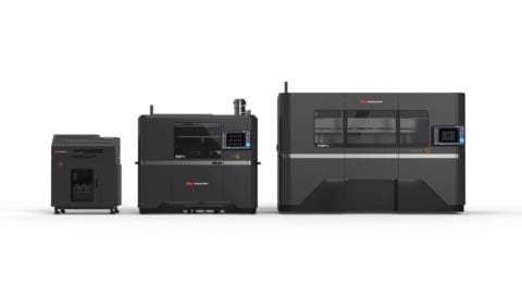 Desktop Metal’s X-Series line of binder jet 3D printing systems for metal and ceramic powders prints objects in a wide range of particle sizes. 