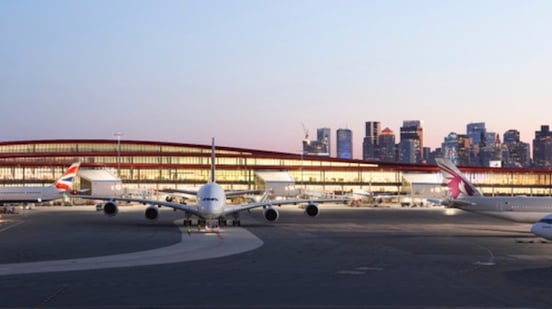 The Terminal E project includes 390,000 square feet of new and shared space. Photo source: Ema Peter. 