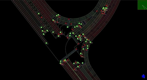 AI and ML was used to create synthetic imagery of a highway for GDOT’s roadway network. Image source: Phocaz, Inc.