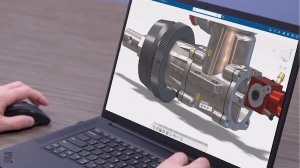  CAD programs have been incorporating AI technology into productivity-boosting tools, such as the SOLIDWORKS Design Assistant, which learns how users work and offers suggestions based on particular workflows. Image source: SOLIDWORKS. 