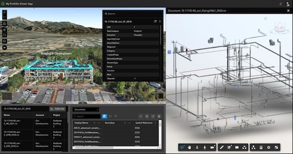 Esri’s ArcGIS GeoBIM interconnects ArcGIS with Autodesk Construction Cloud products. Image source: Autodesk. 