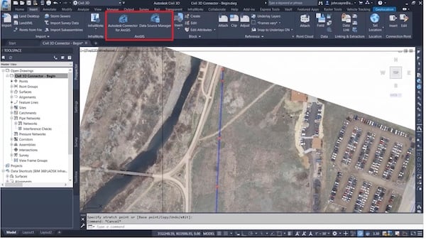 Arkance-fig2-600Autodesk Connector for ArcGIS enables direct exchange of GIS data with Autodesk Civil 3D, InfraWorks, and Map3D. Image source: Autodesk. 